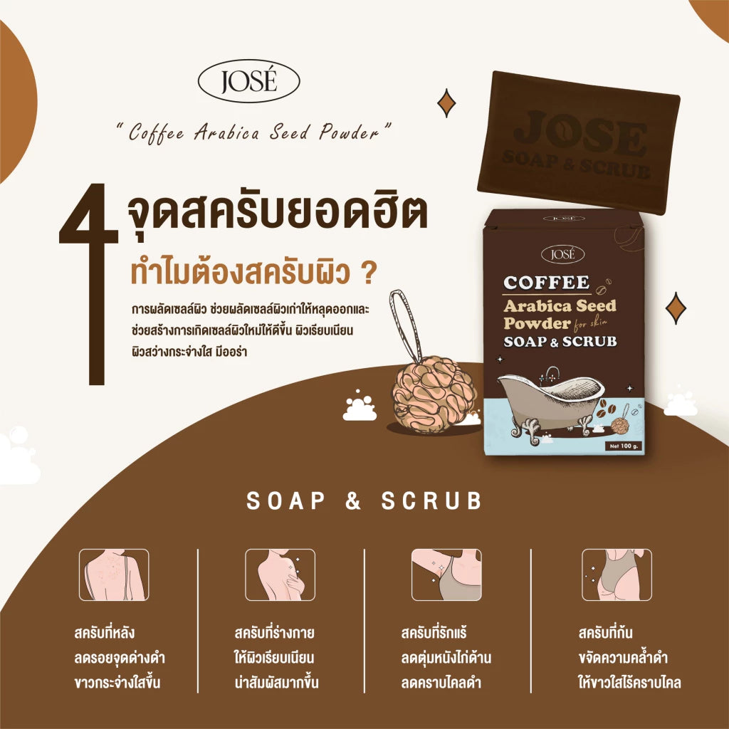 JOSE Coffee Seife & Scrub